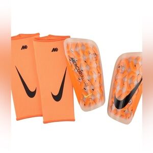 Nike Orange Mercurial Lite Soccer Shin Guards